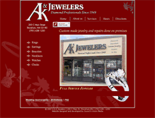 Tablet Screenshot of aandkjewelers.com